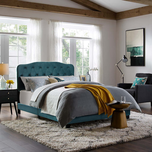 Amelia Twin Performance Velvet Bed By Modway - MOD-5862 | Beds