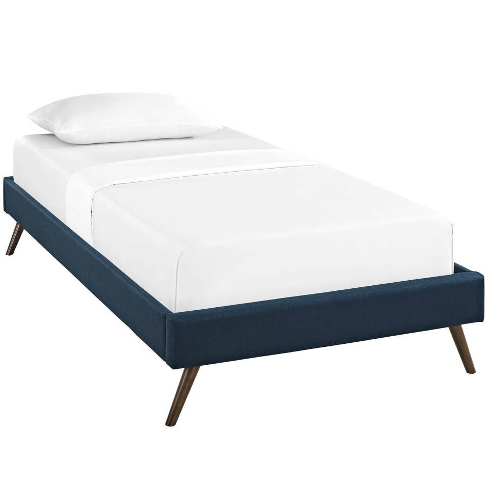 Modway Loryn Twin Fabric Bed Frame with Round Splayed Legs | Beds | Modishstore