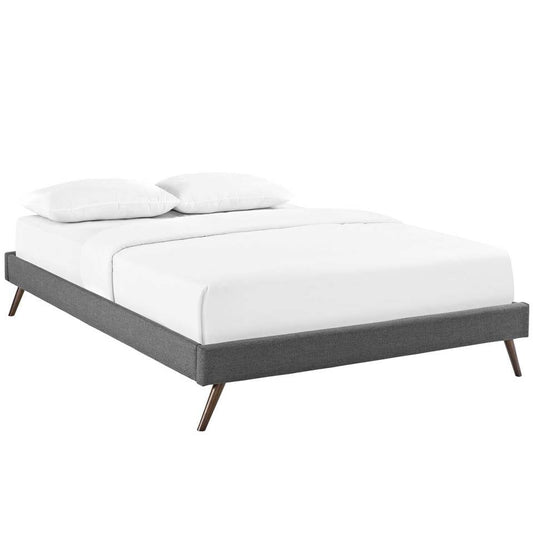Modway Loryn Full Fabric Bed Frame with Round Splayed Legs | Beds | Modishstore-3