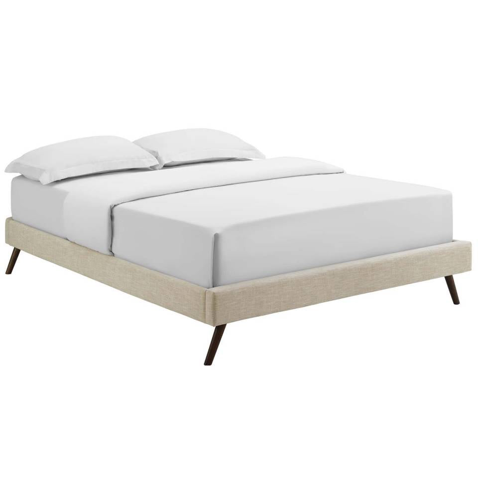 Modway Loryn Queen Fabric Bed Frame with Round Splayed Legs | Beds | Modishstore-2