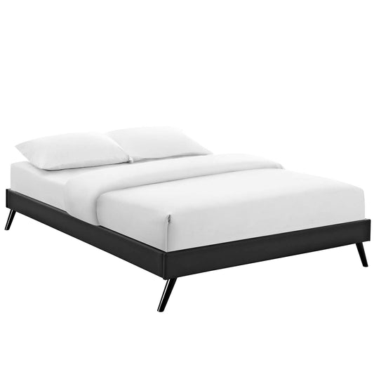 Loryn King Vinyl Bed Frame With Round Splayed Legs By Modway - MOD-5892 | Beds - 2