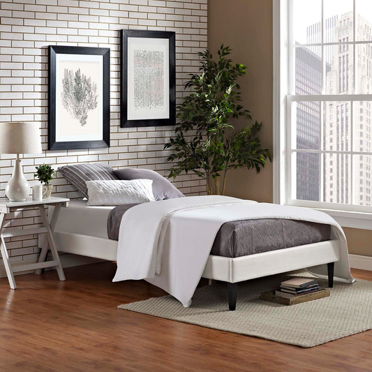 Modway Tessie Twin Vinyl Bed Frame with Squared Tapered Legs | Beds | Modishstore