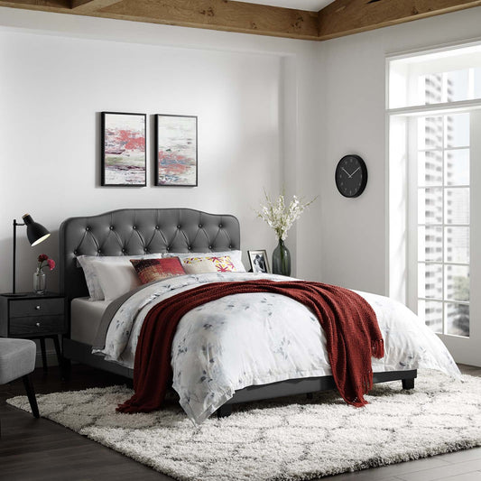 Modway Amelia Queen Faux Leather Bed | Beds | 