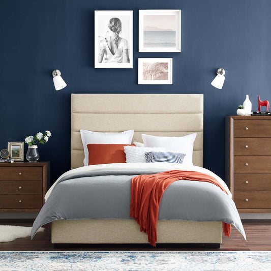 Modway Genevieve Queen Upholstered Fabric Platform Bed | Beds