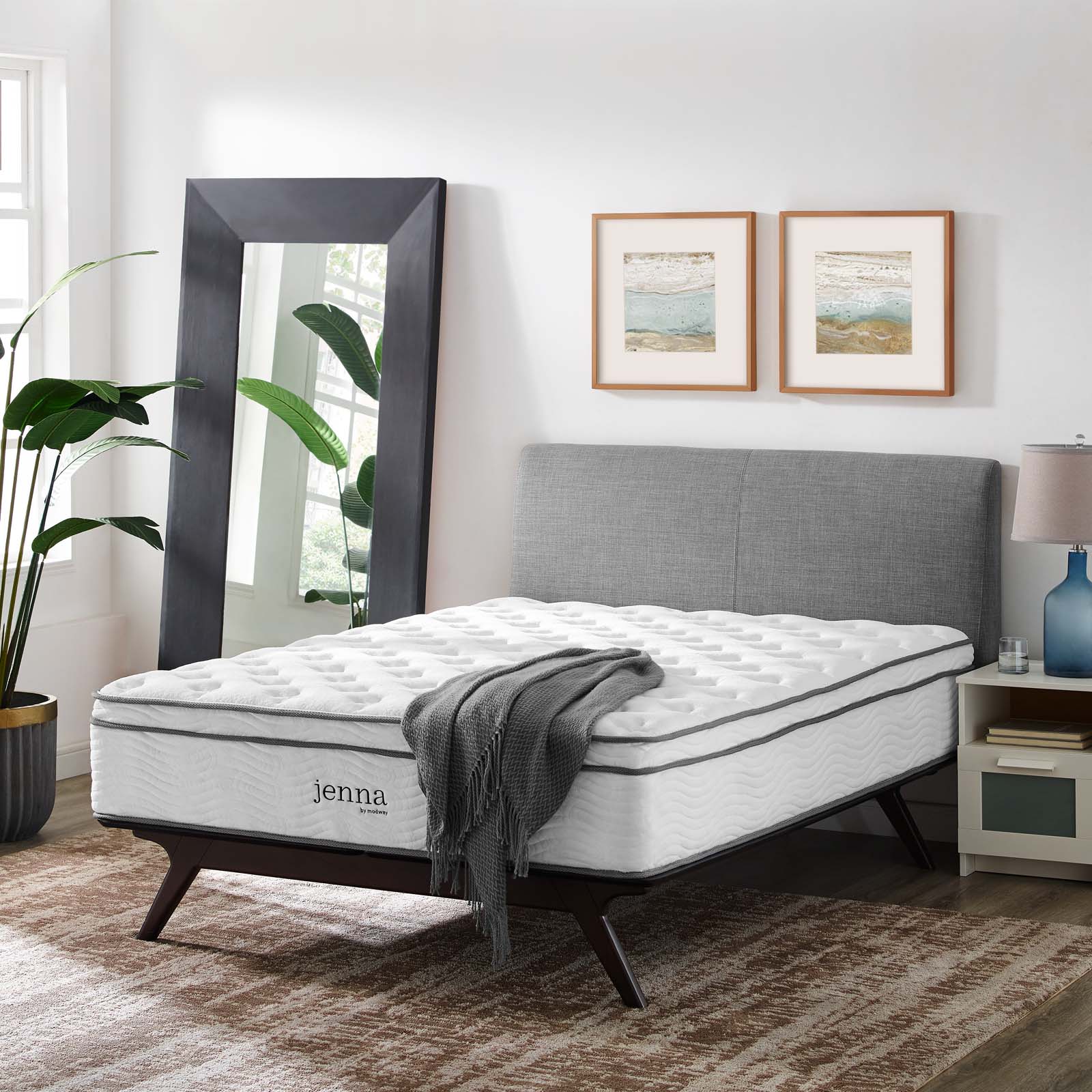 Modway Jenna 14" Queen Innerspring Mattress | Mattresses