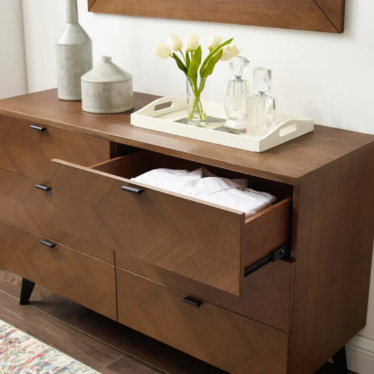 Modway Kali Wood Dresser in Walnut - MOD-6194 | Dressers | Modishstore-1