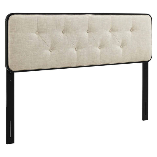Modway Collins Tufted Queen Fabric and Wood Headboard | Headboards