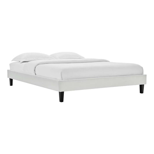 Modway Reign Twin Performance Velvet Platform Bed Frame | Beds | Modishstore-3