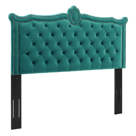 Louisa Tufted Performance Velvet Twin Headboard By Modway - MOD-6323-CHA | Headboards |  Modishstore - 7
