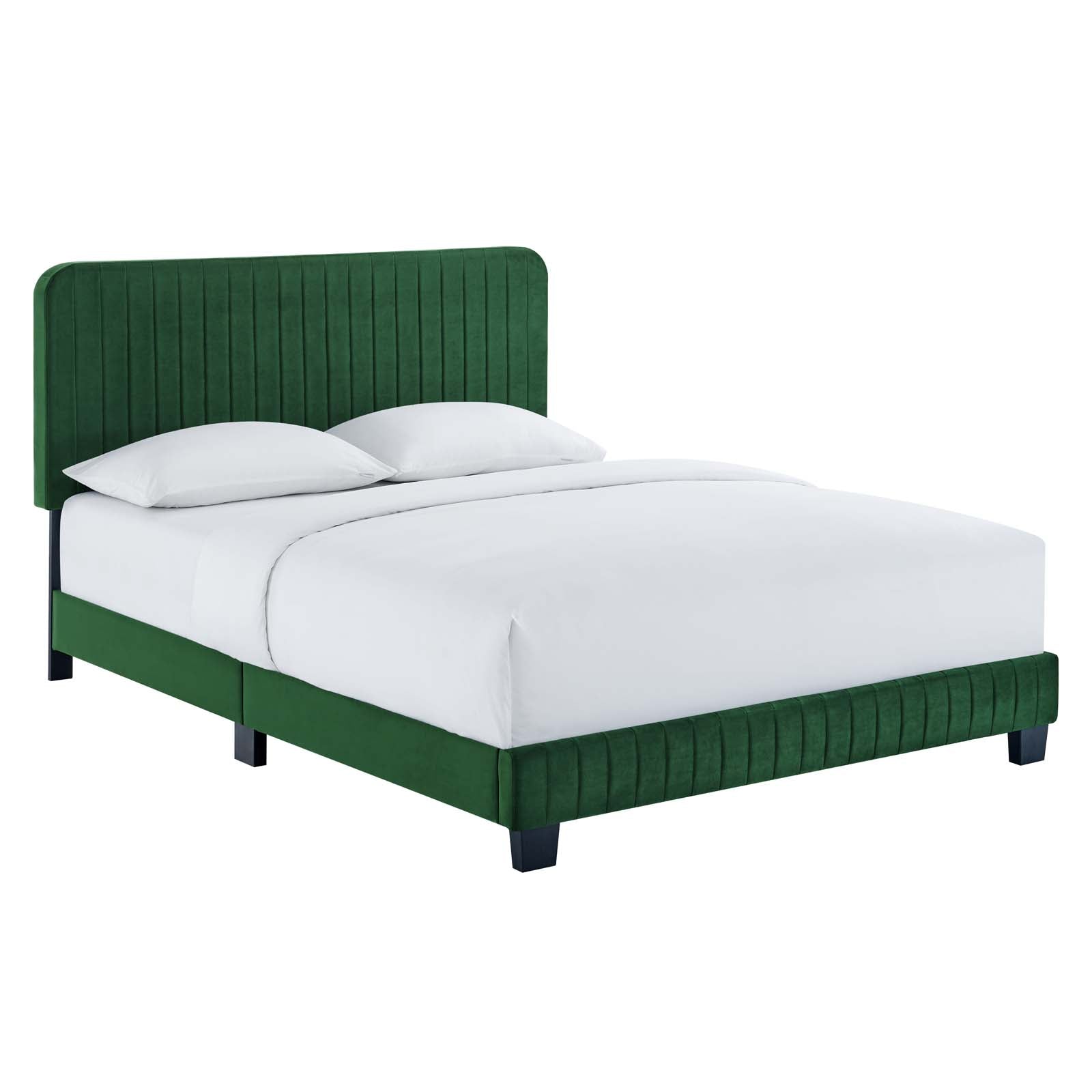 Modway Celine Channel Tufted Performance Velvet King Platform Bed | Beds | 