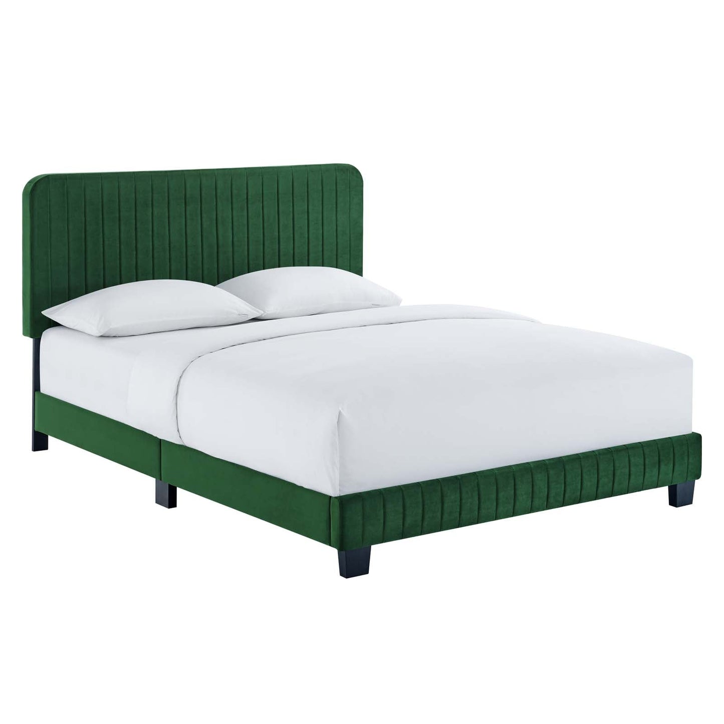 Modway Celine Channel Tufted Performance Velvet Queen Platform Bed | Beds | 