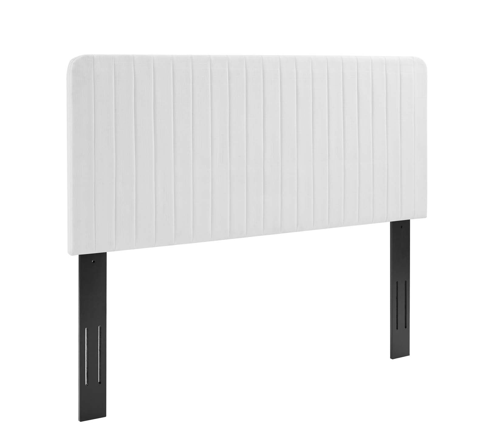 Modway Milenna Channel Tufted Upholstered Fabric King/California King Headboard | Headboards | Modishstore-4