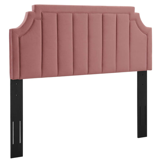 Alyona Channel Tufted Performance Velvet Full/Queen Headboard By Modway | Headboards | 