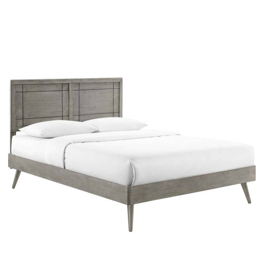 Modway Marlee Queen Wood Platform Bed With Splayed Legs | Beds | Modishstore-15
