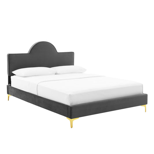 Sunny Performance Velvet Queen Bed By Modway | Beds | Modishstore