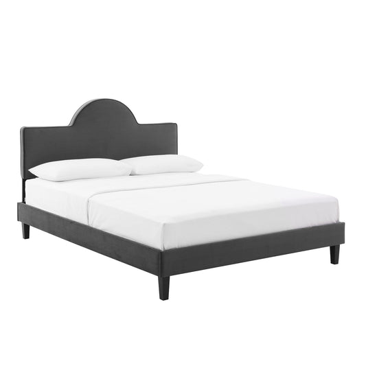 Soleil Performance Velvet Queen Bed By Modway | Beds | Modishstore
