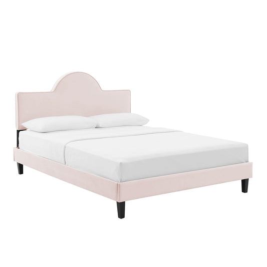Soleil Performance Velvet Queen Bed By Modway | Beds | Modishstore-6