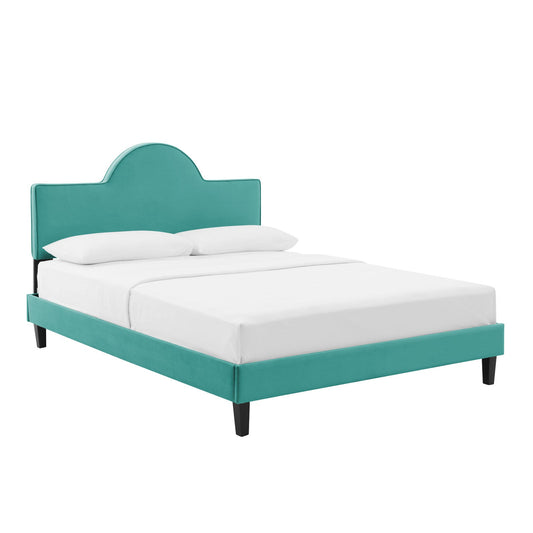 Soleil Performance Velvet Queen Bed By Modway | Beds | Modishstore-7