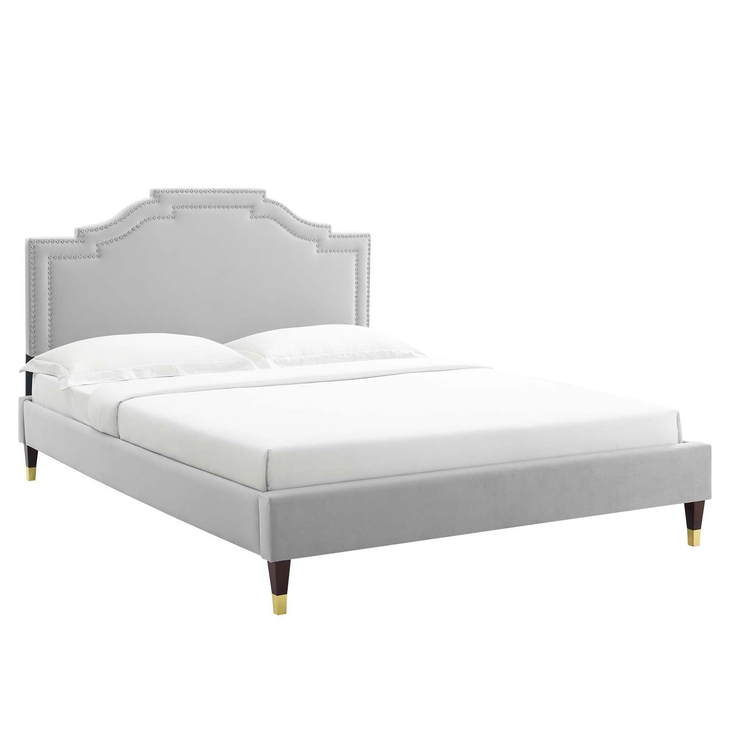 Adelaide Performance Velvet Queen Platform Bed By Modway - MOD-6581 | Beds - 3
