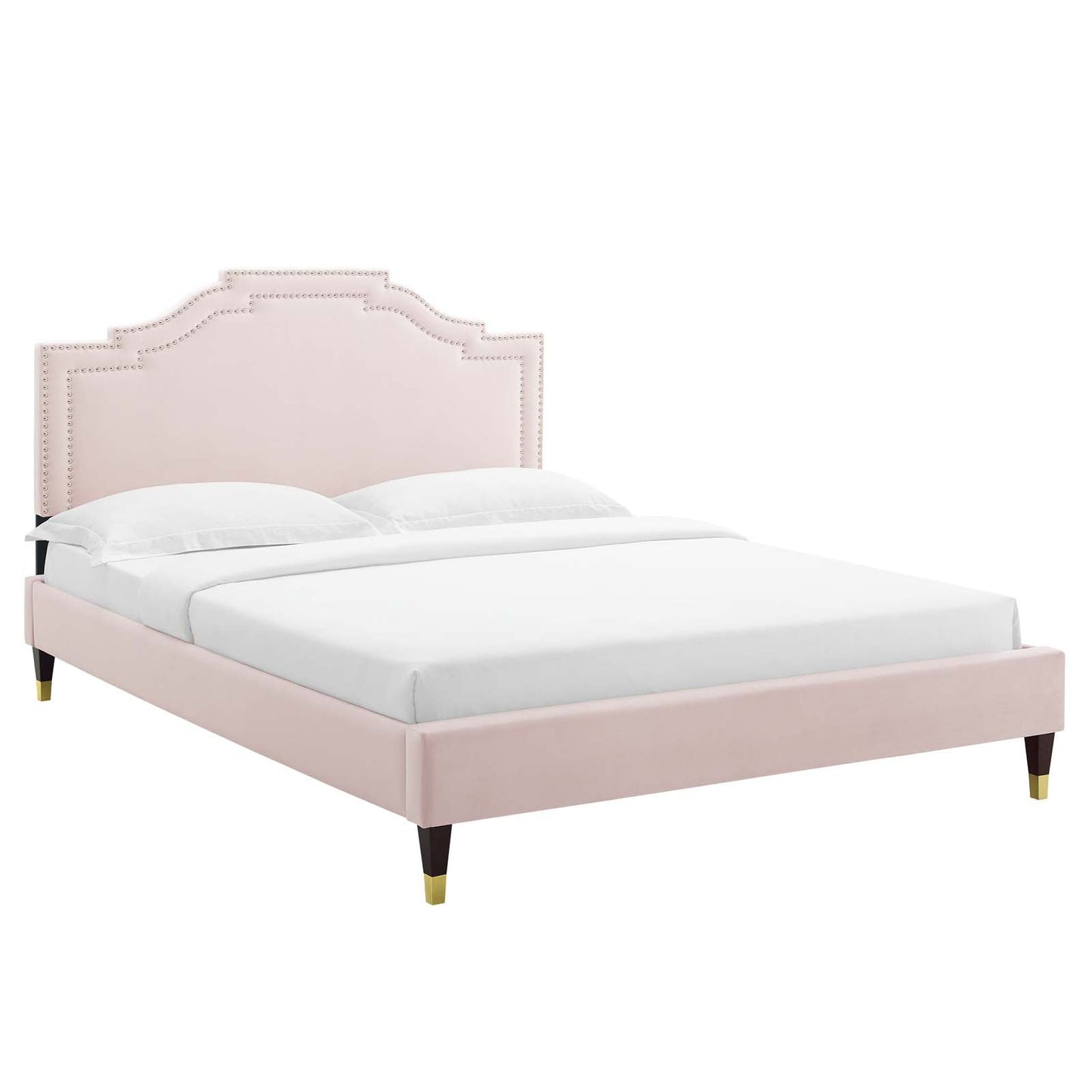 Adelaide Performance Velvet Queen Platform Bed By Modway - MOD-6581 | Beds - 6