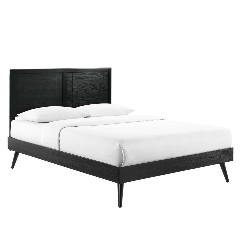 Modway Marlee Full Wood Platform Bed With Splayed Legs | Beds | Modishstore
