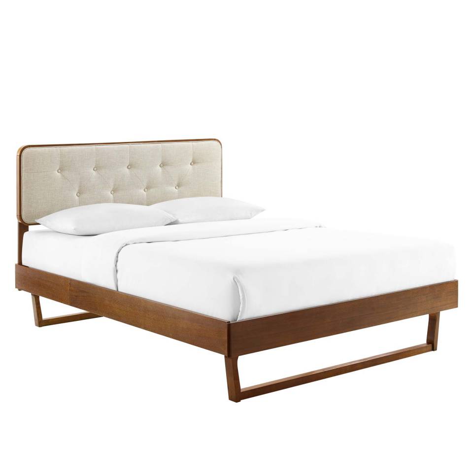 Modway Bridgette King Wood Platform Bed With Angular Frame | Beds | 