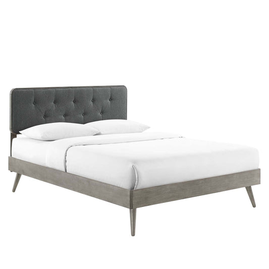 Modway Bridgette King Wood Platform Bed With Splayed Legs | Beds | 