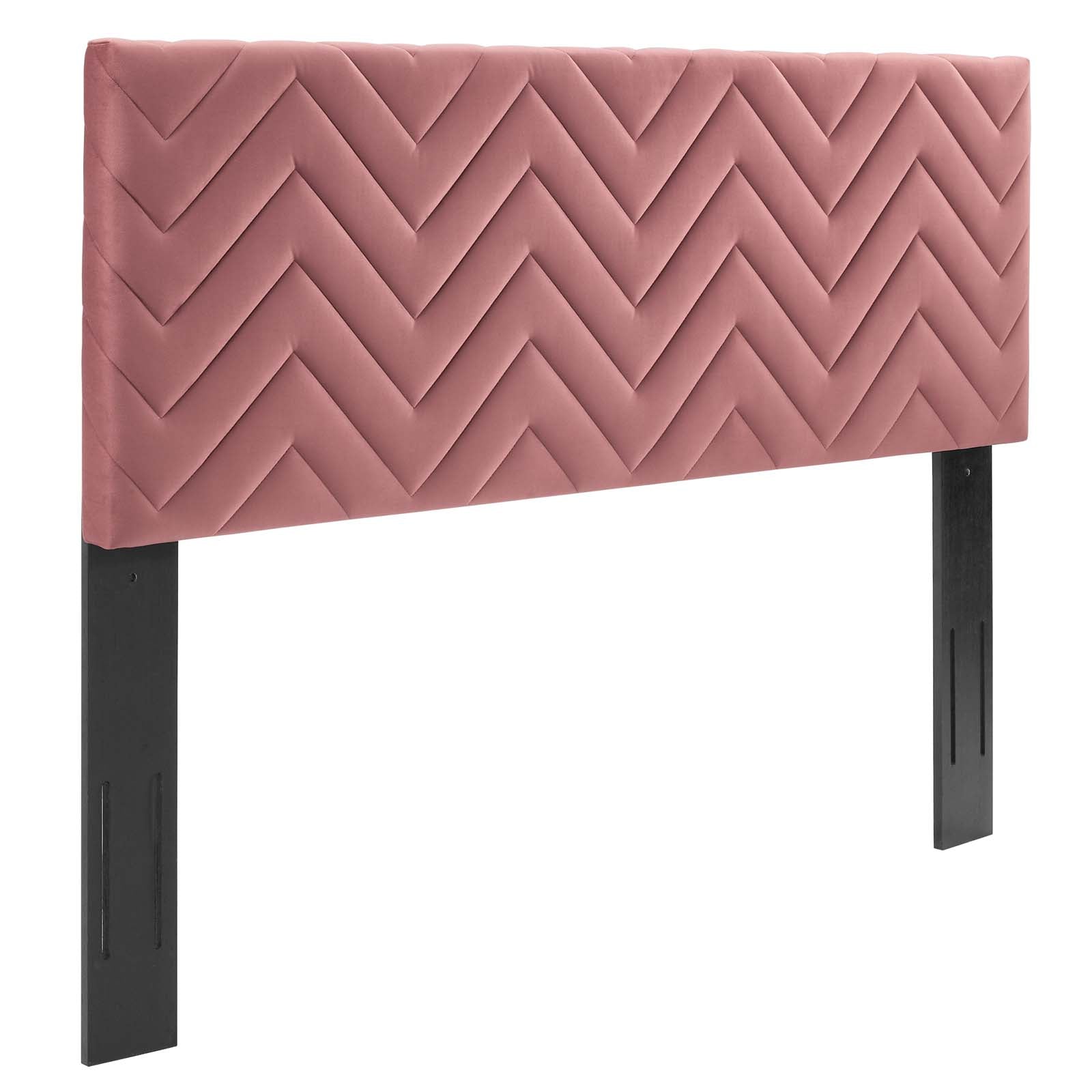 Mercy Chevron Tufted Performance Velvet Twin Headboard By Modway - MOD-6658 | Headboards - 2