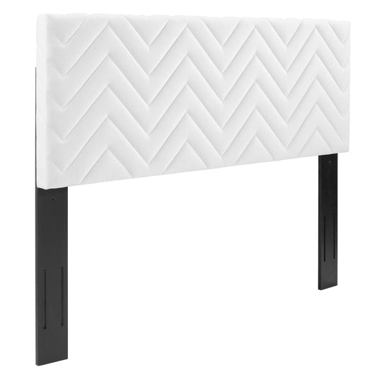 Mercy Chevron Tufted Performance Velvet Twin Headboard By Modway - MOD-6658 | Headboards - 4
