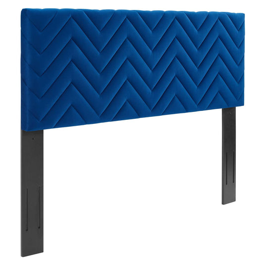 Mercy Chevron Tufted Performance Velvet King/California King Headboard By Modway - MOD-6660 | Headboards - 3