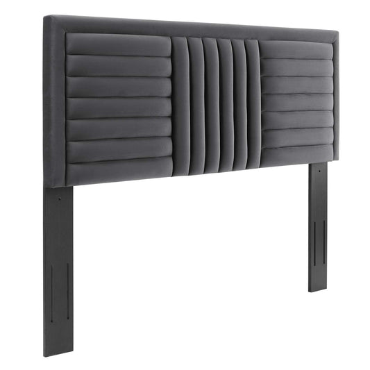 Believe Channel Tufted Performance Velvet Twin Headboard By Modway - MOD-6664 | Headboards