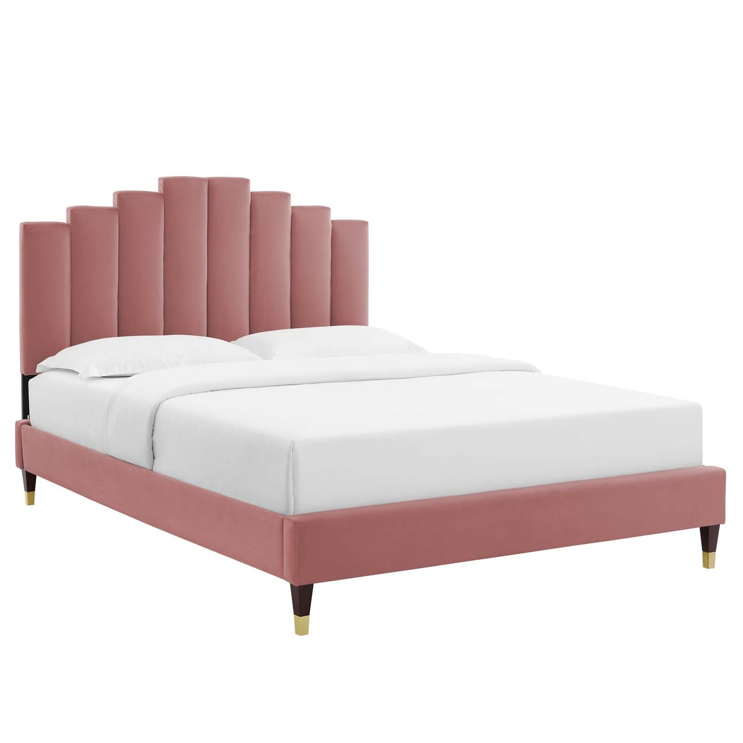 Modway Elise Queen Performance Velvet Platform Bed | Beds | 