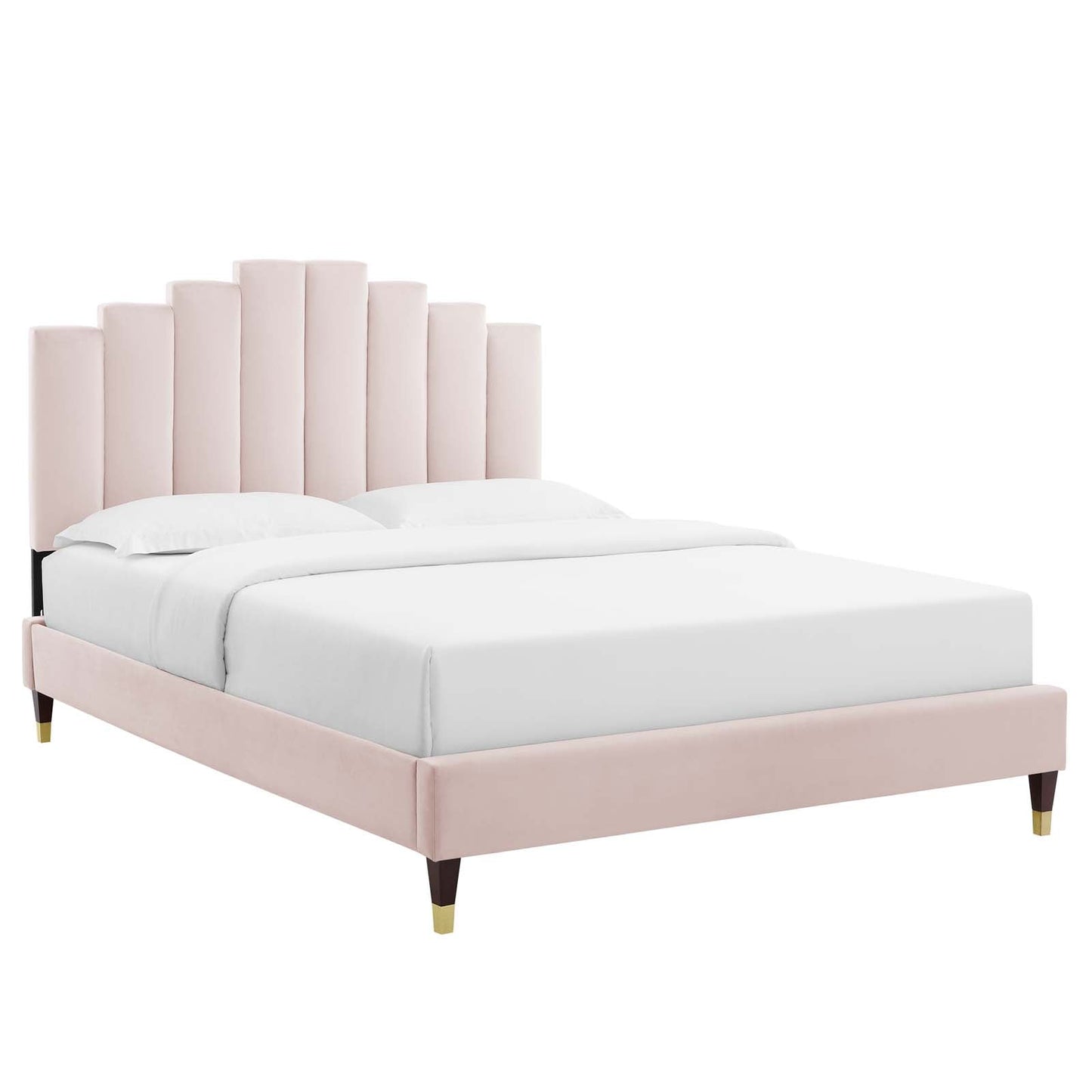 Modway Elise Queen Performance Velvet Platform Bed | Beds | 