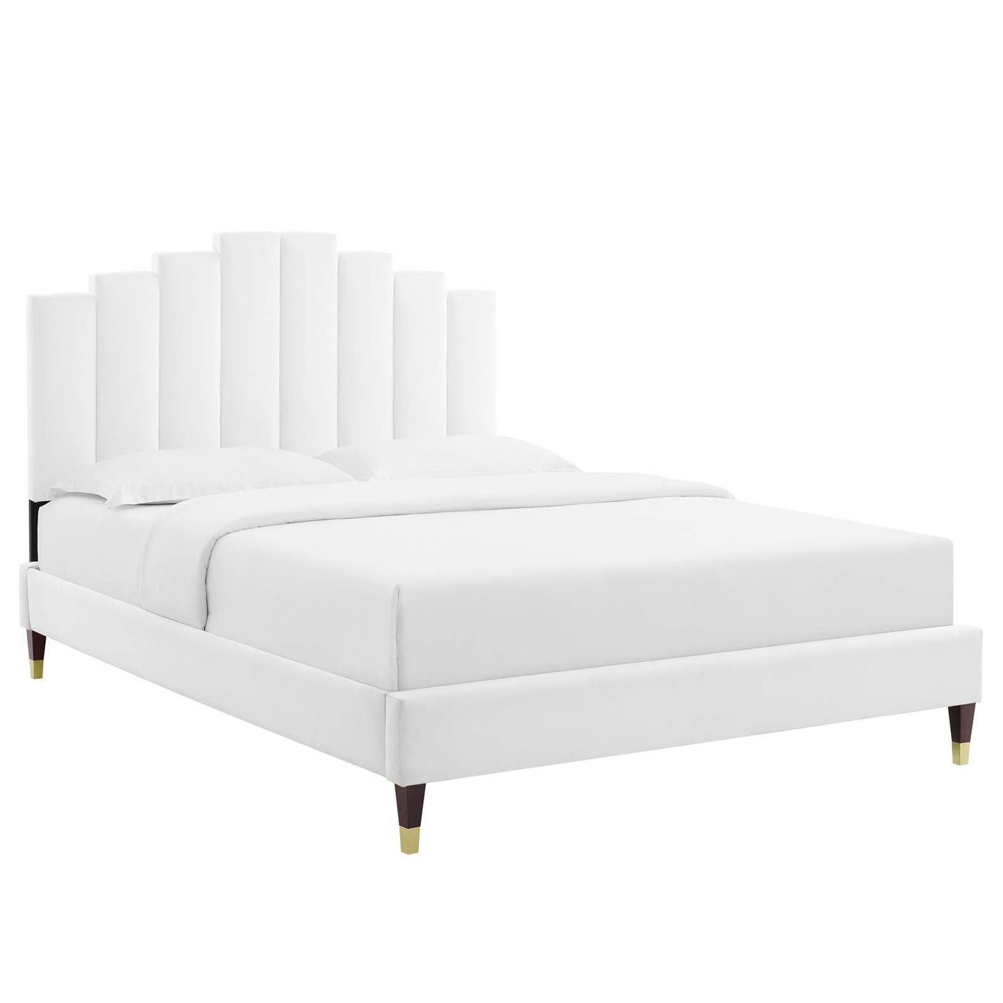 Modway Elise Queen Performance Velvet Platform Bed | Beds | 
