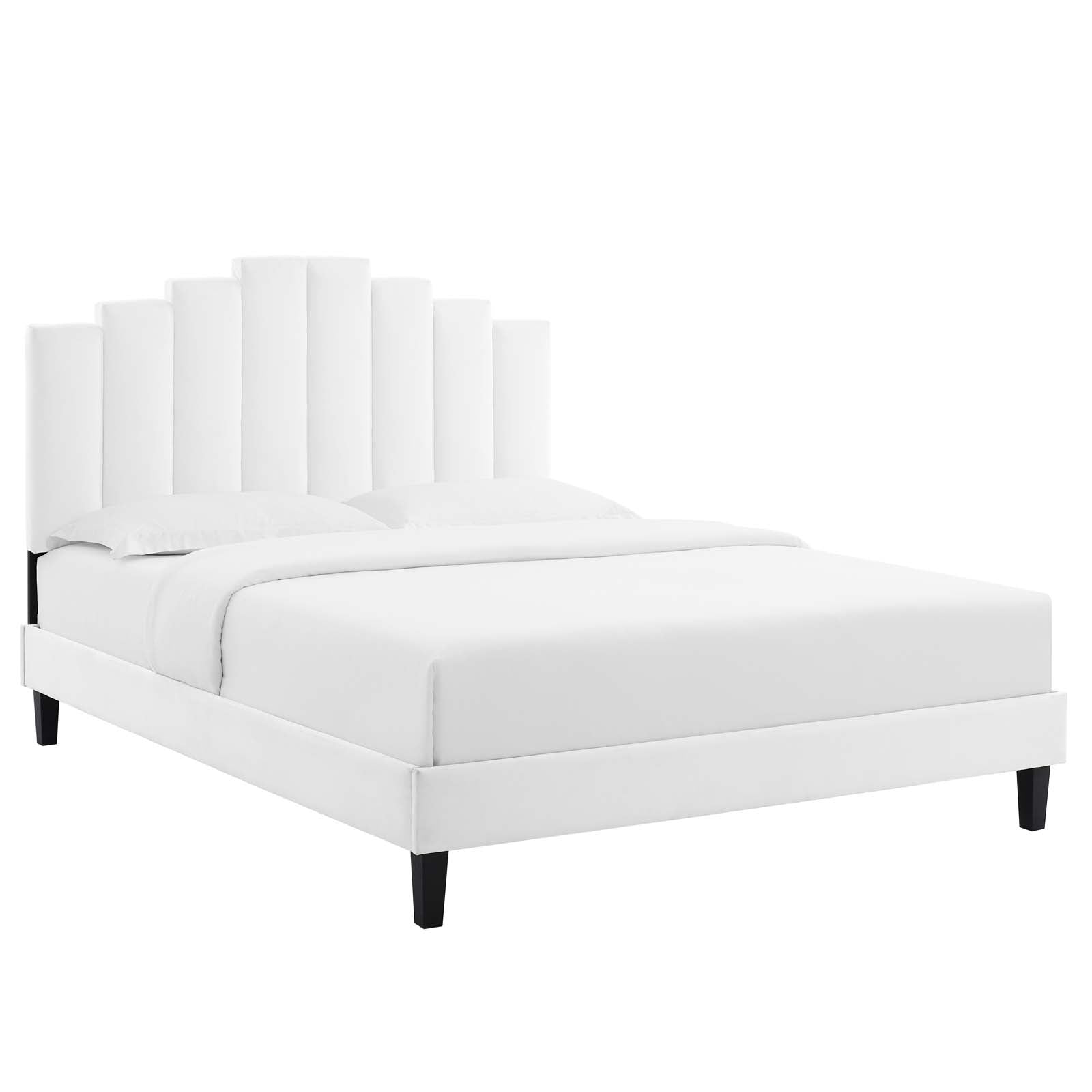 Modway Elise Queen Performance Velvet Platform Bed | Beds | 