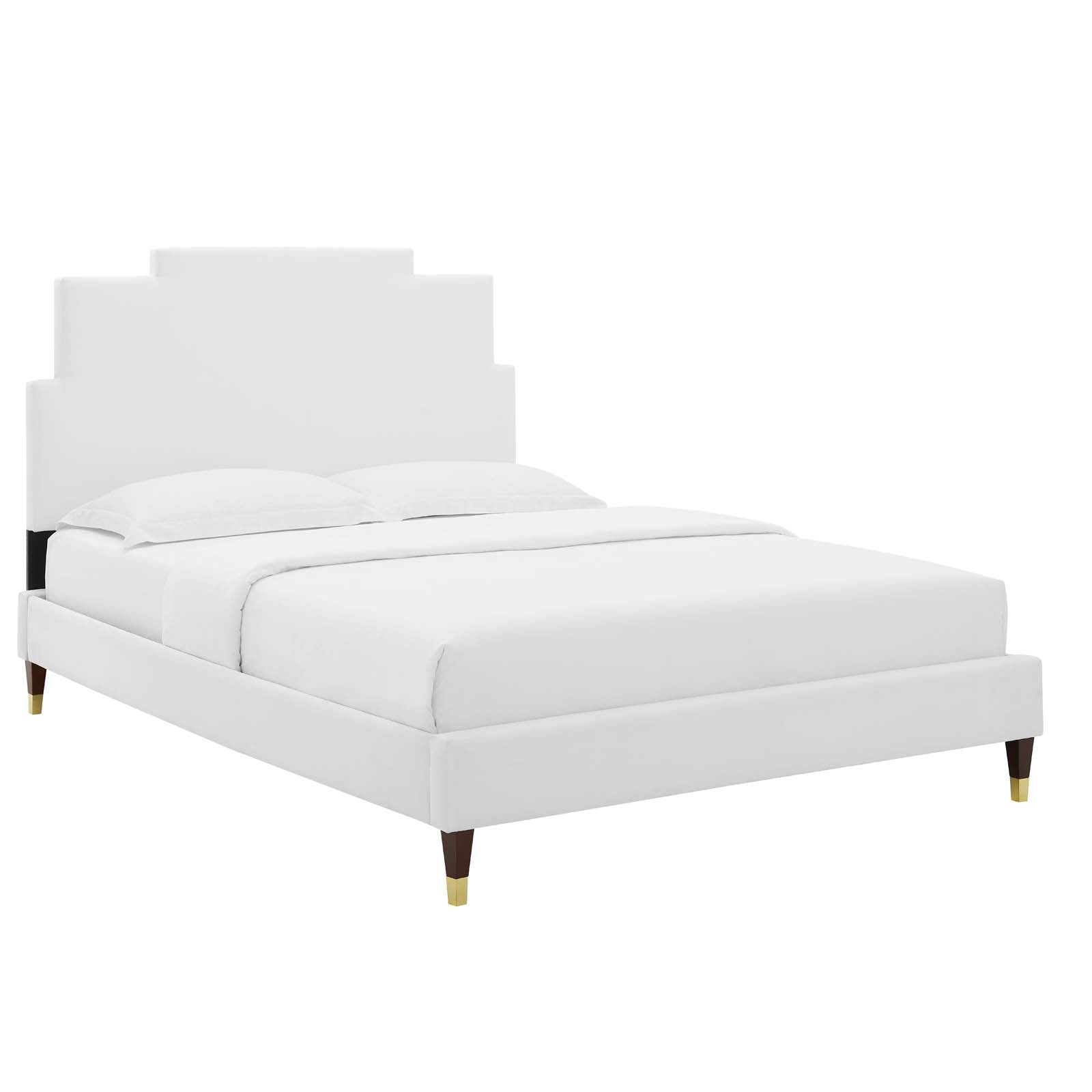 Modway Lindsey Performance Velvet Queen Platform Bed | Beds | Modishstore-8