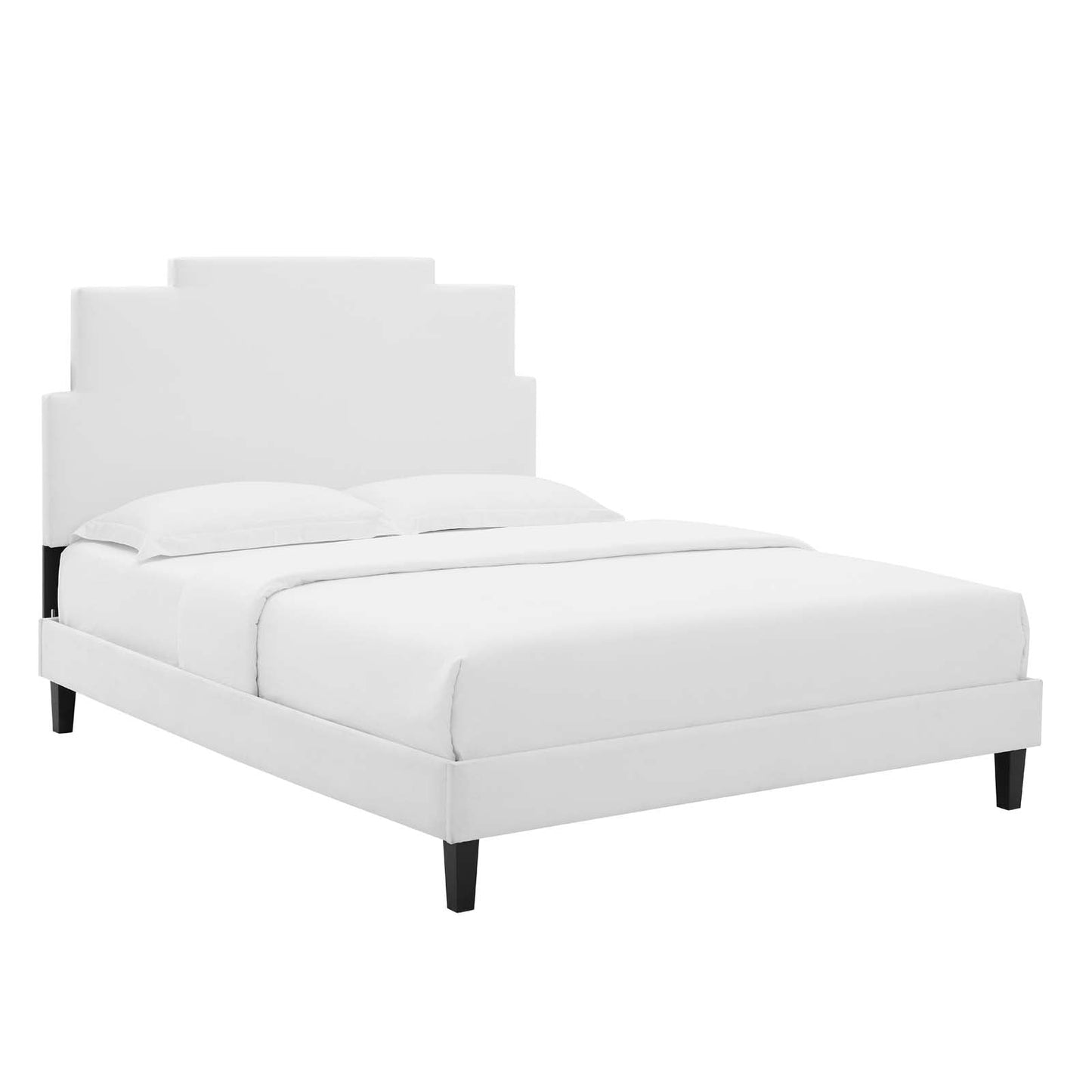 Modway Lindsey Performance Velvet Queen Platform Bed | Beds | Modishstore-8