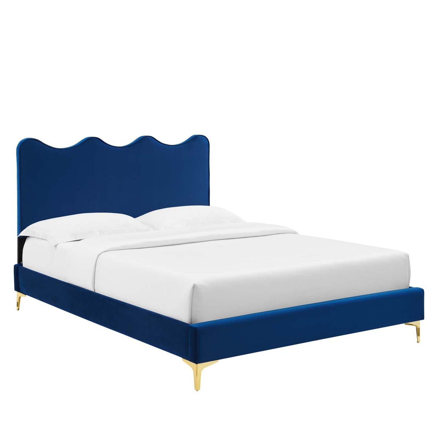 Current Performance Velvet Twin Platform Bed By Modway - MOD-6727-CHA | Beds |  Modishstore - 5