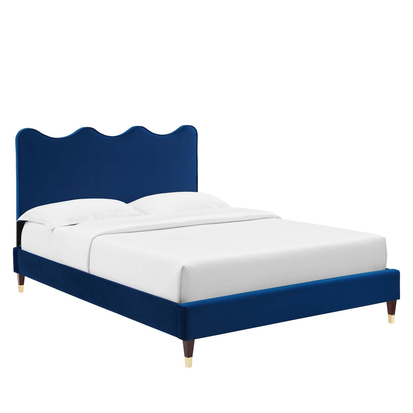 Current Performance Velvet Twin Platform Bed By Modway - MOD-6728-CHA | Beds |  Modishstore - 5