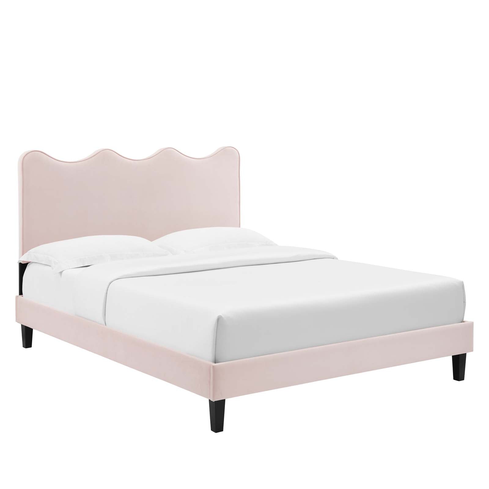 Current Performance Velvet Twin Platform Bed By Modway - MOD-6729-CHA | Beds |  Modishstore - 6