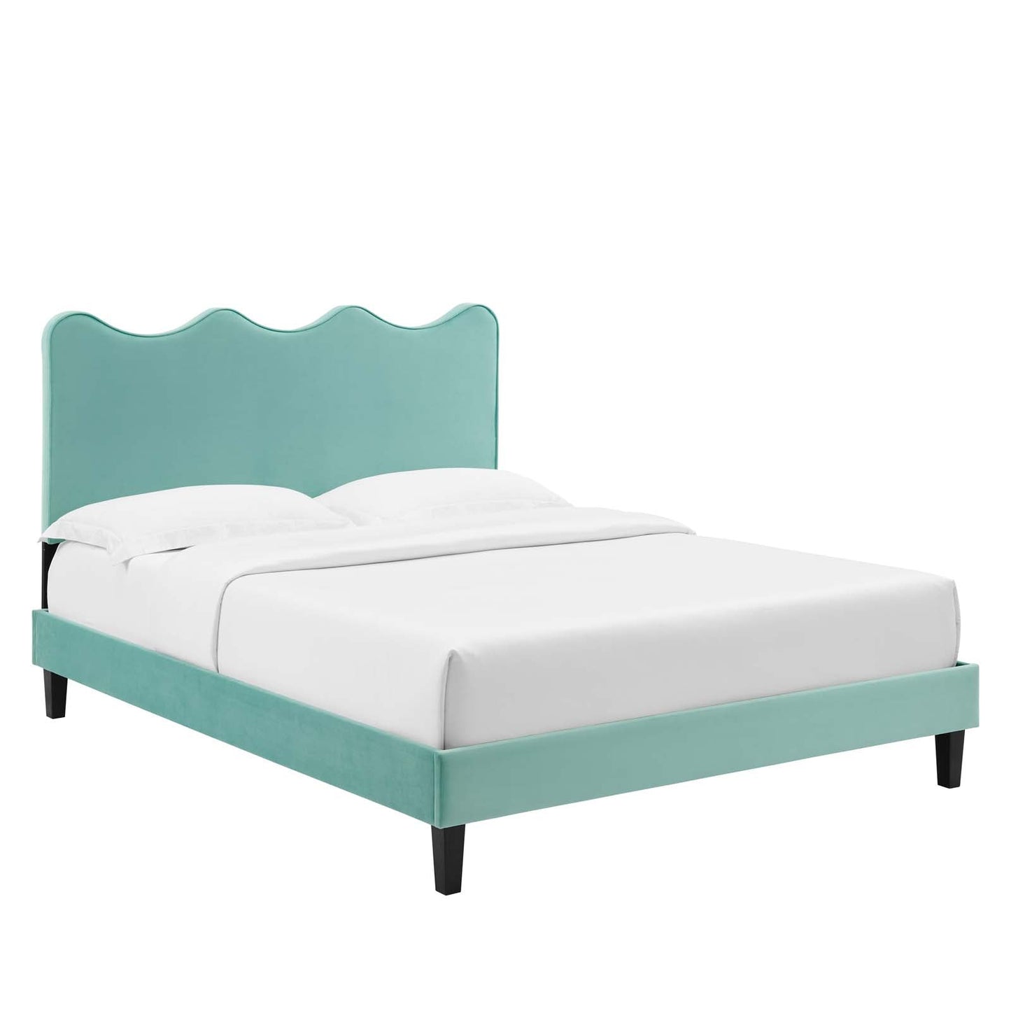 Current Performance Velvet Full Platform Bed By Modway - MOD-6732-CHA | Beds |  Modishstore - 4