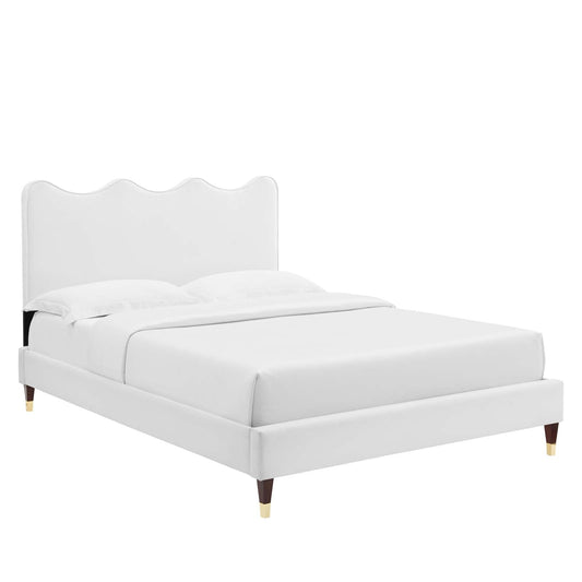 Current Performance Velvet King Platform Bed By Modway - MOD-6737-CHA | Beds |  Modishstore - 8