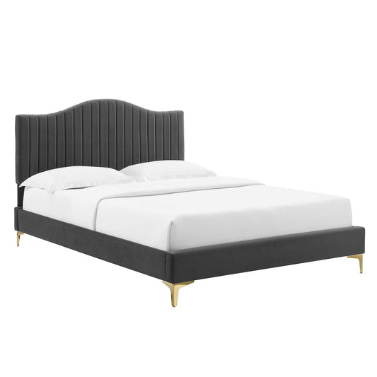 Juniper Channel Tufted Performance Velvet Full Platform Bed By Modway | Beds