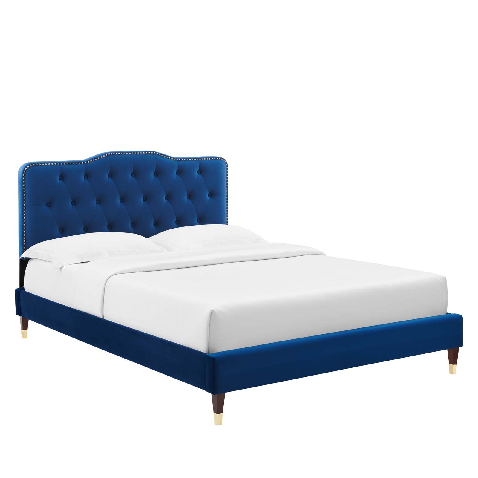 Amber Performance Velvet Twin Platform Bed By Modway - MOD-6779 | Beds - 5