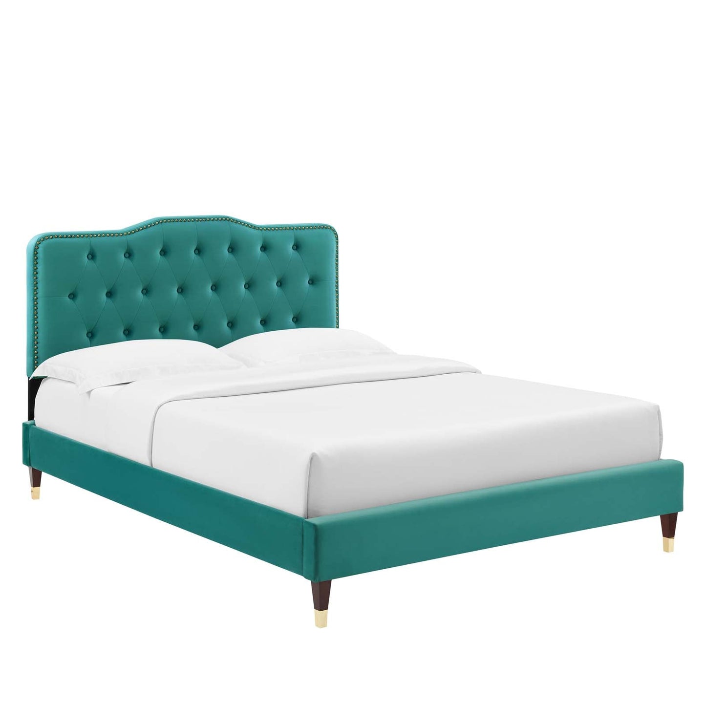 Amber Performance Velvet Twin Platform Bed By Modway - MOD-6779 | Beds - 7