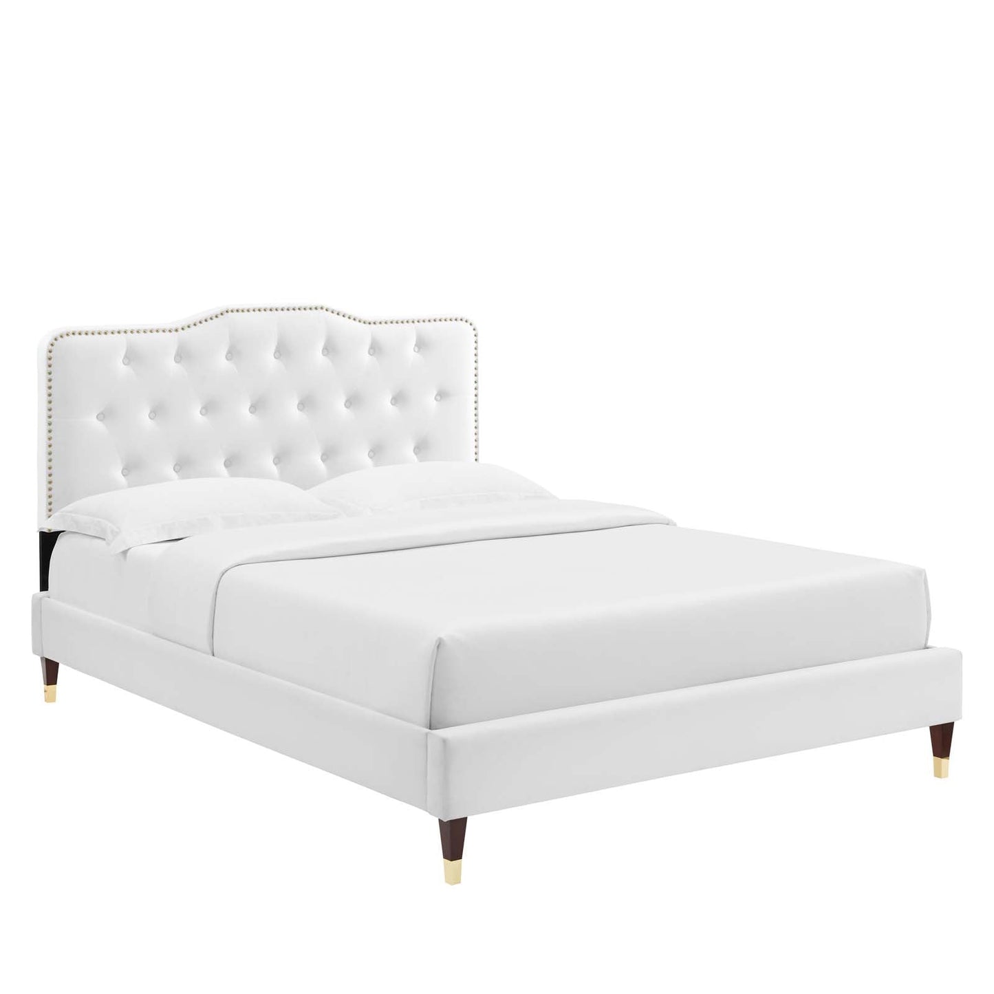 Amber Performance Velvet Twin Platform Bed By Modway - MOD-6779 | Beds - 8