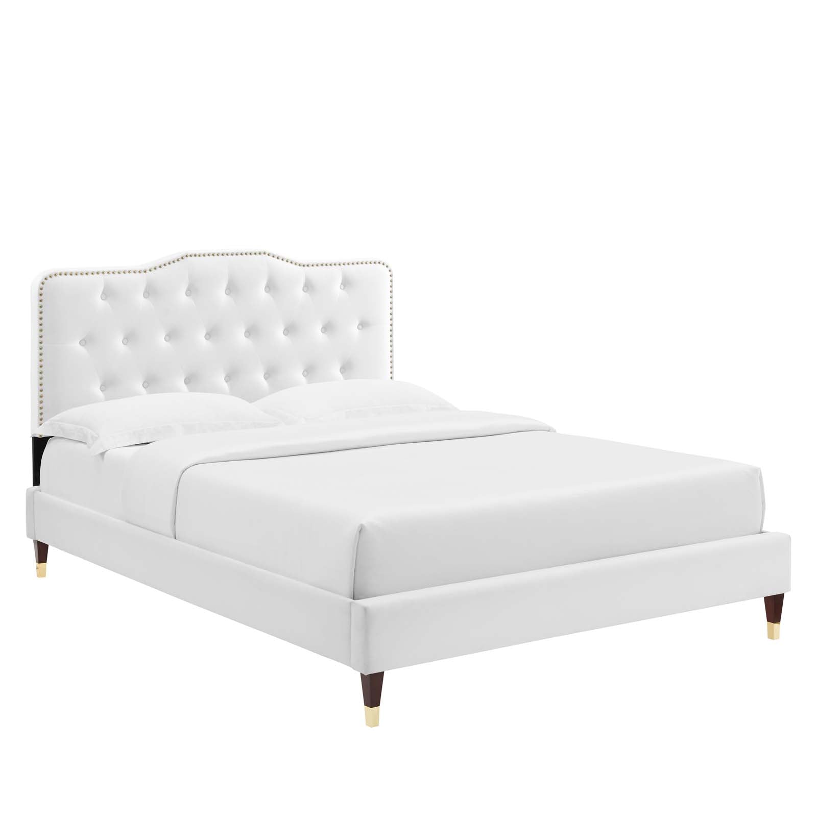 Amber Performance Velvet Twin Platform Bed By Modway - MOD-6779 | Beds - 8