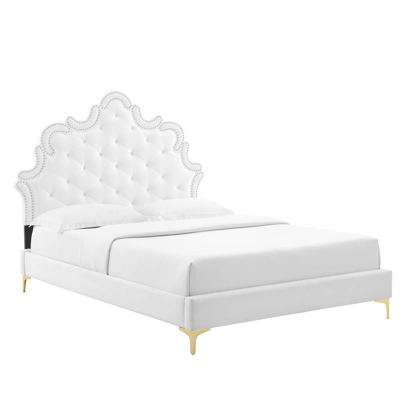 Sasha Button-Tufted Performance Velvet Twin Bed By Modway - MOD-6787 | Beds | Modishstore - 4