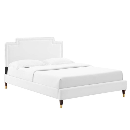 Liva Performance Velvet Twin Bed By Modway - MOD-6796 | Beds - 4