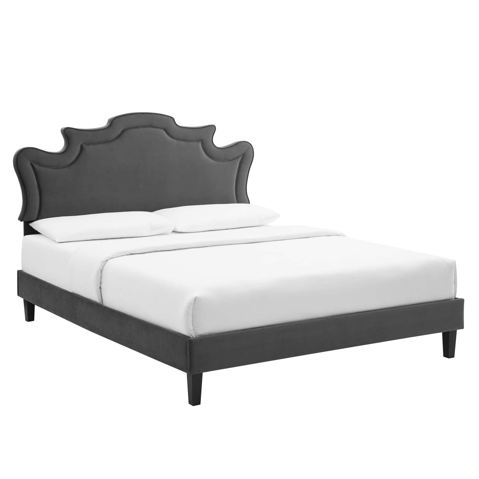 Neena Performance Velvet Twin Bed By Modway - MOD-6800 | Beds | Modishstore